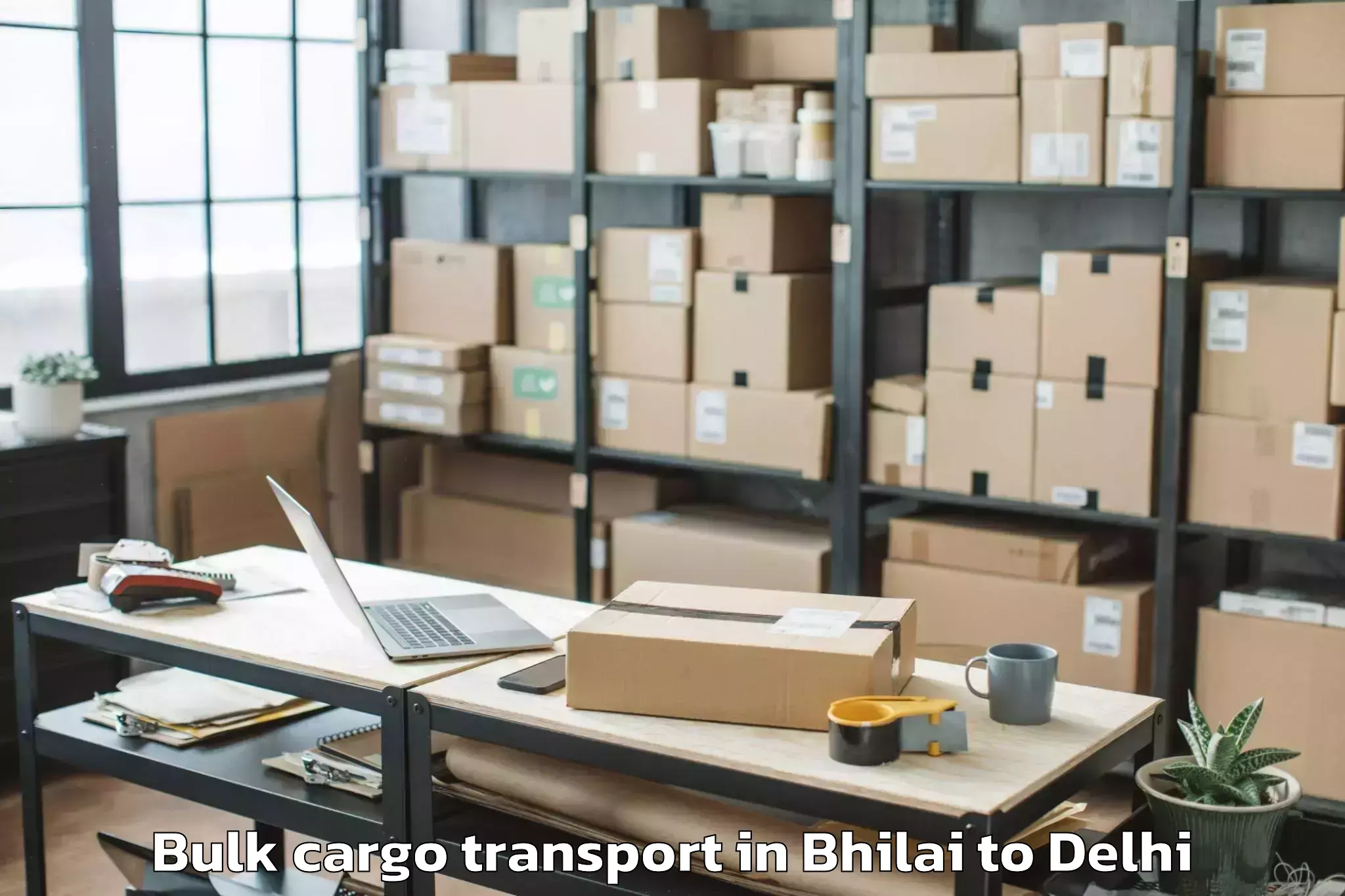 Book Your Bhilai to Dlf Avenue Mall Bulk Cargo Transport Today